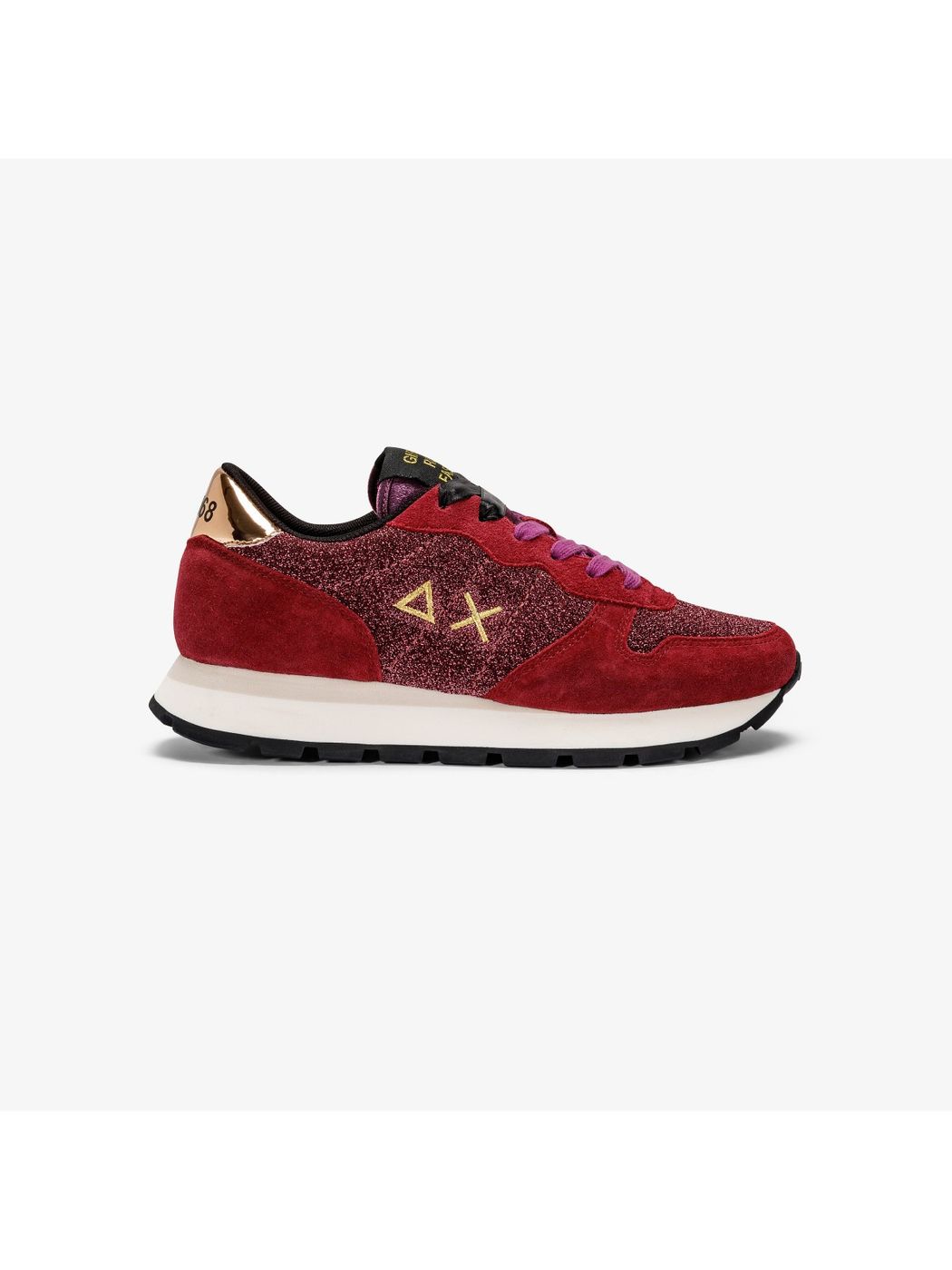 SUN68 Sneaker Donna Ally glitter Z42203 41 Rosso - Stilato