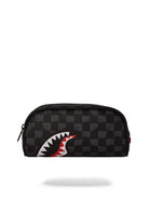 SPRAYGROUND Pochette Uomo DRIP CHECK SHARK PENCIL POUCH 910B6574NSZ Grigio - Stilato