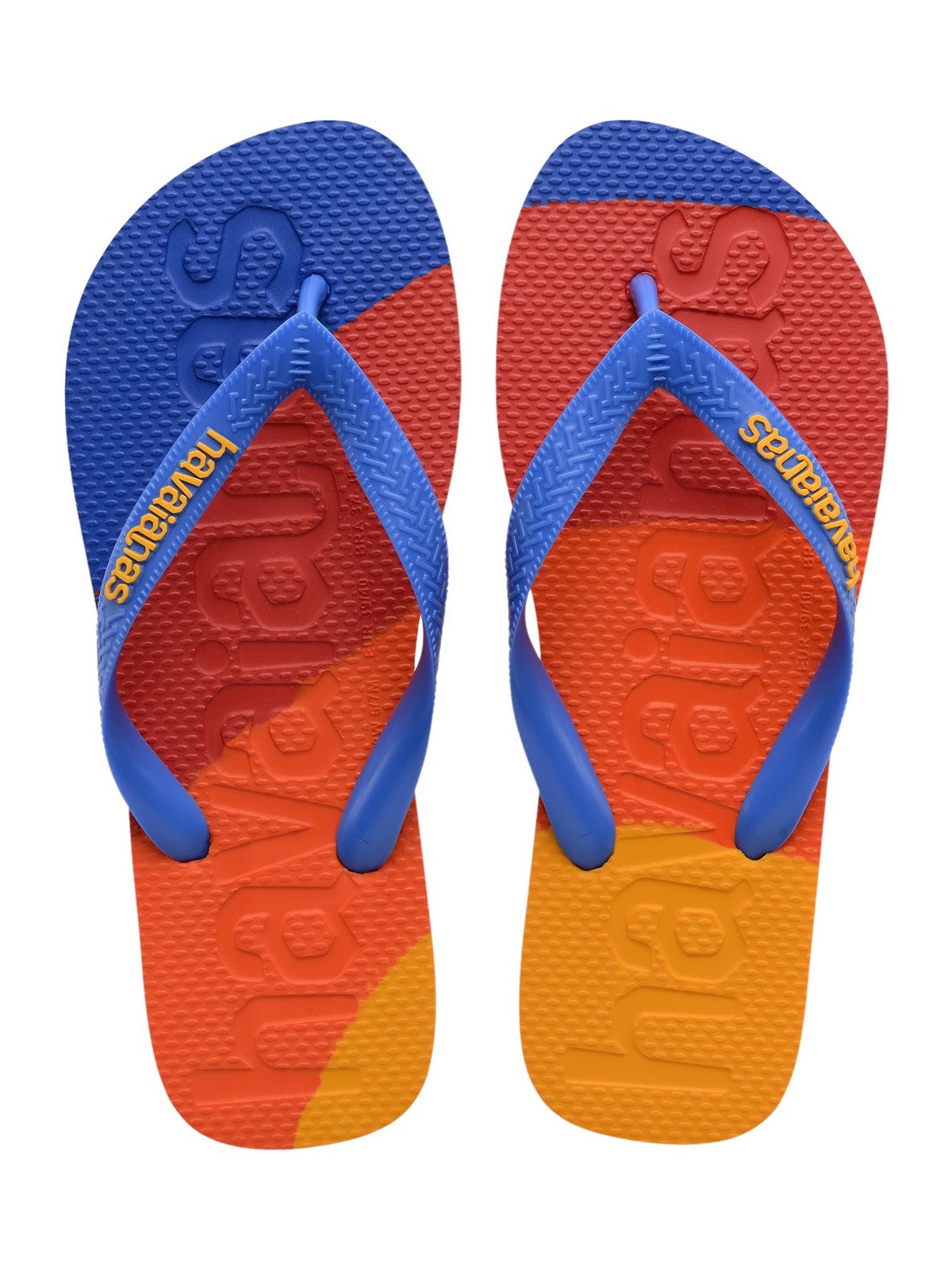 HAVAIANAS Infradito Uomo Hav. Top logomania colors II 4147526.3847 Blu - Stilato