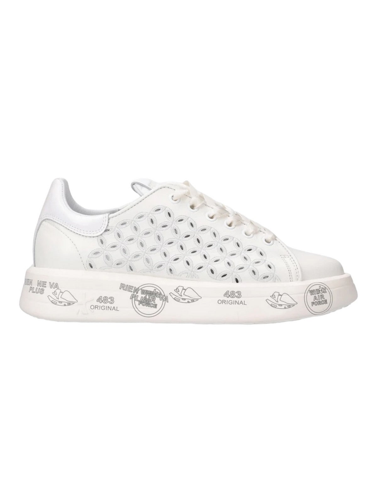 PREMIATA Sneaker Donna BELLE VAR 6283 Bianco - Stilato