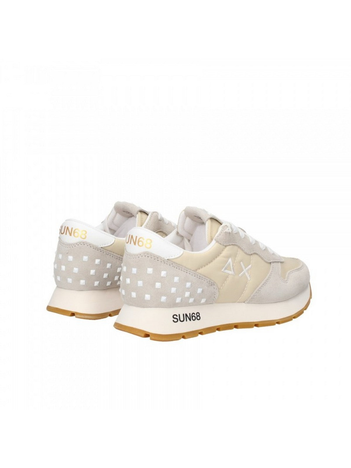 SUN68 Sneaker Donna Stargirl transparent patch Z33206 31 Bianco - Stilato