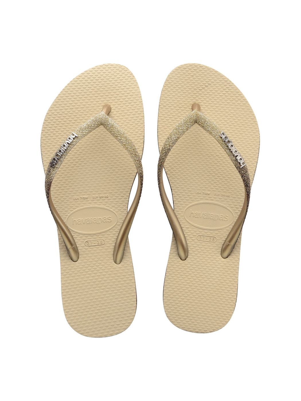 HAVAIANAS Infradito Donna SLIM SPARKLE ME FC 4146093.0154 Beige - Stilato