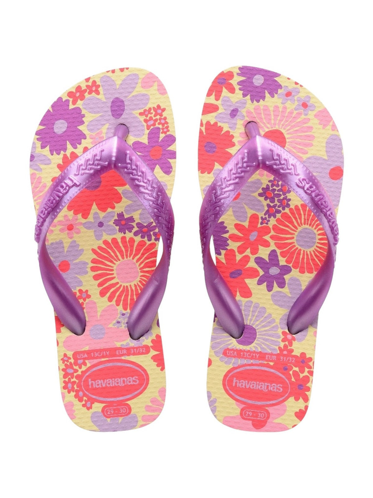 HAVAIANAS Infradito Bambine e ragazze Hav. Kids Flores 4000052.9256 Beige