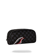 SPRAYGROUND Pochette Uomo DRIP CHECK SHARK PENCIL POUCH 910B6574NSZ Grigio - Stilato