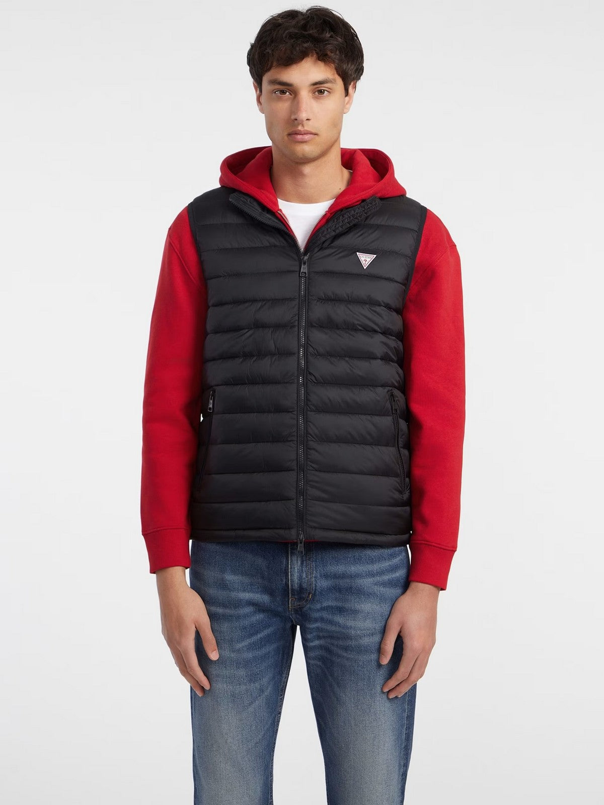 Gilet Guess Nero Uomo In Nylon - M4YN11 WG922 JBLK - Stilato