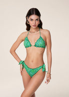 F**K Costume da bagno Donna FK24-1340X12 Verde - Stilato