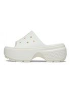 CROCS Ciabatta Donna Stomp Slide W 209346 0WV Bianco - Stilato