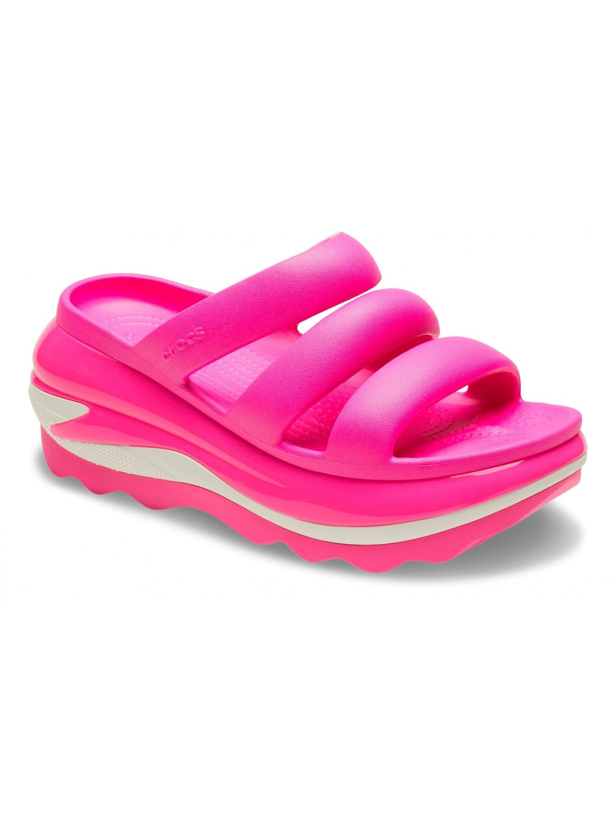 CROCS Ciabatta Donna Mega Crush Triple Strap 209842 6TW Rosa - Stilato