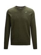 K-WAY Maglione Uomo Sebastien lambswool K2112PW WMR Verde - Stilato