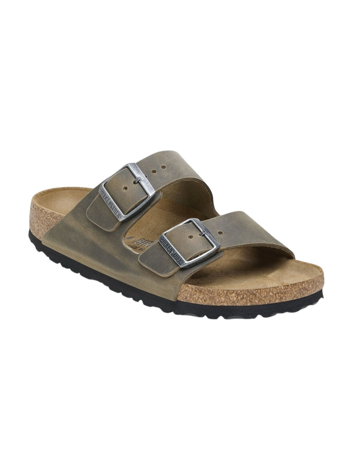 BIRKENSTOCK Sandalo Uomo Arizona faded khaki, Oiled Leather 1027039 Verde