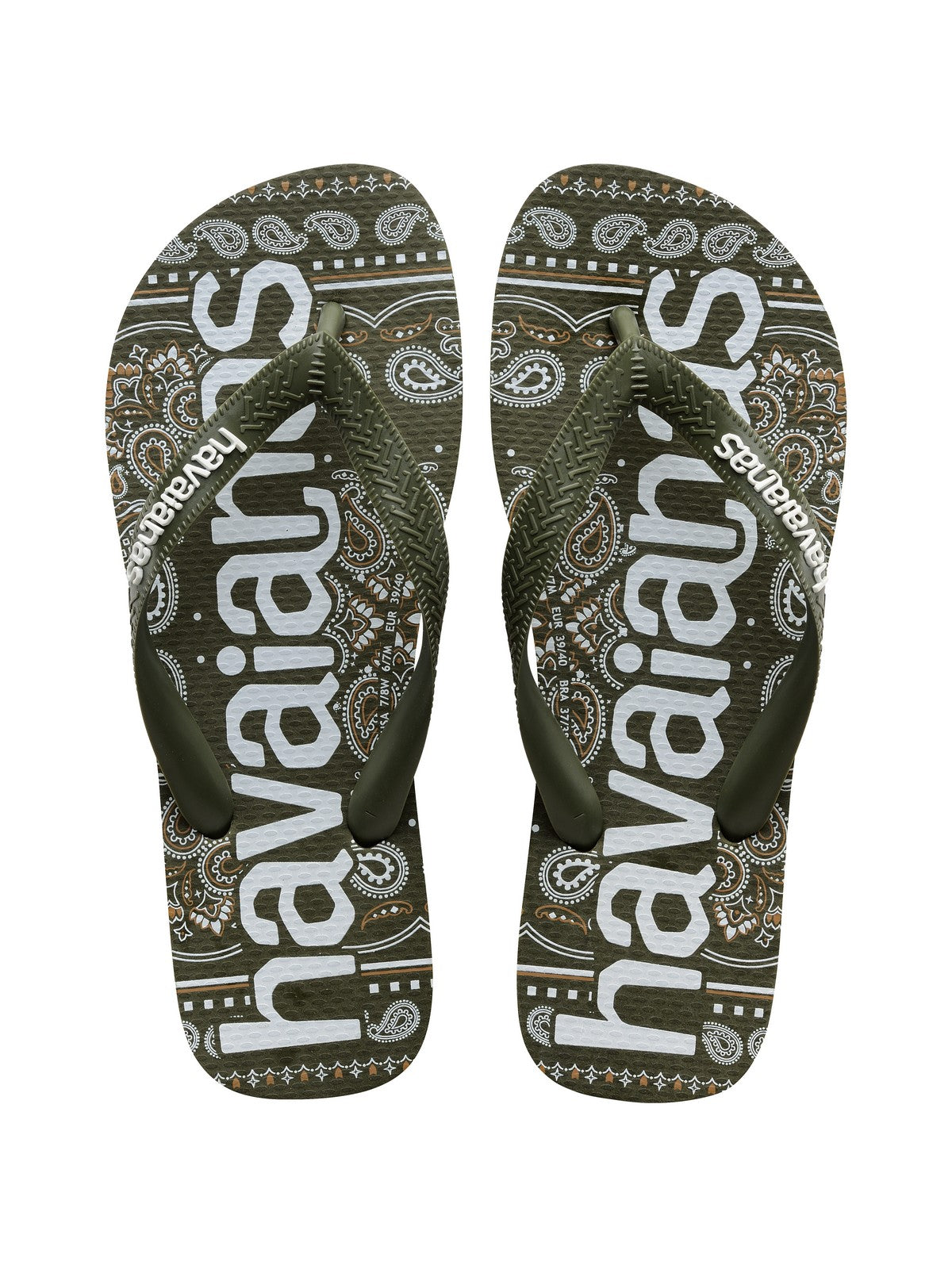 HAVAIANAS Infradito Unisex adulto Hav. Top logomania fashion 4148449.0869 Verde - Stilato