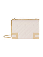 Elisabetta Franchi Borsa Tracolla Media Bianca Matelassé Donna BS55A46E2 CI4 - Stilato