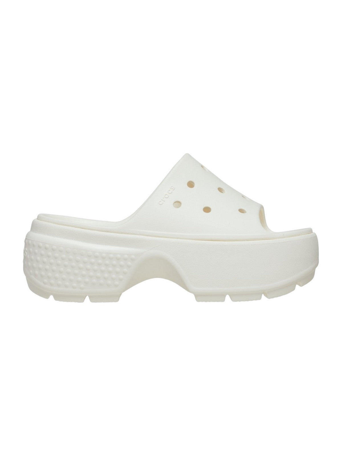 CROCS Ciabatta Donna Stomp Slide W 209346 0WV Bianco - Stilato