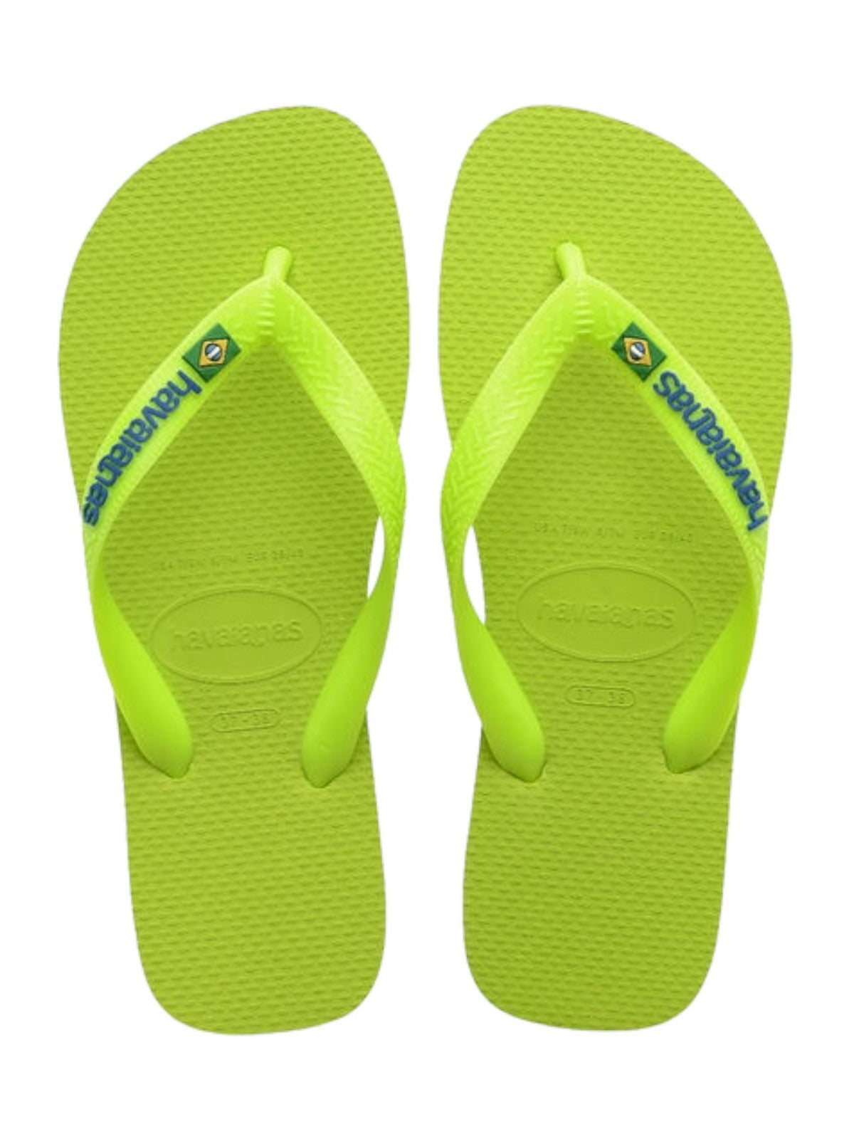 HAVAIANAS Infradito Unisex adulto Hav. Brasil Logo Neon 4149370.7344 Verde - Stilato