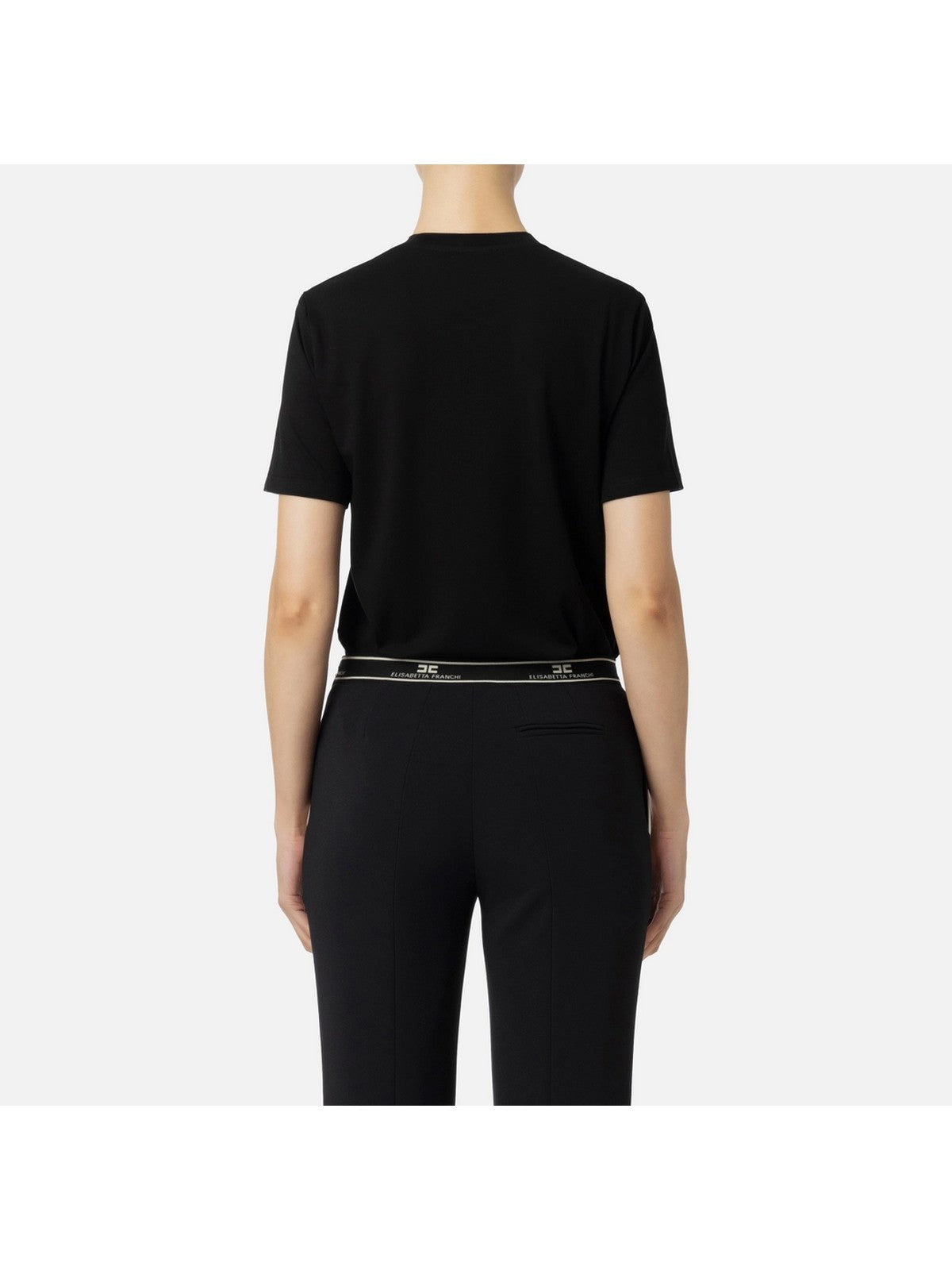 ELISABETTA FRANCHI T-Shirt e Polo Donna MA01546E2 110 Nero - Stilato