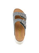 COLORS OF CALIFORNIA Sandalo Donna platform sandal in glitter HC.BES22 DEN Blu - Stilato