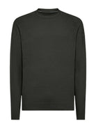 RRD Maglione Uomo VELVET ROUND KNIT W24132 20 Verde - Stilato