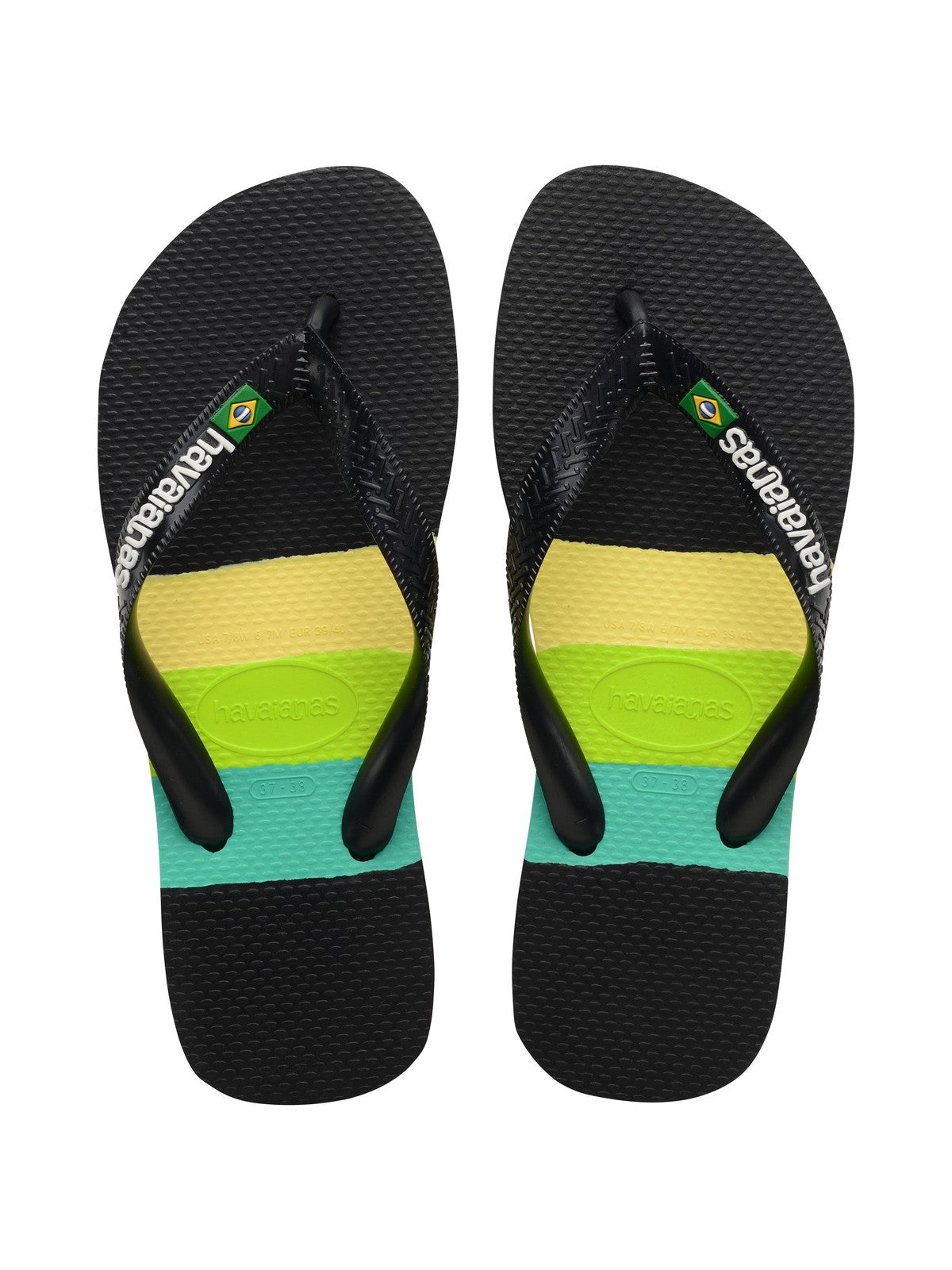 HAVAIANAS Infradito Unisex adulto Hav. Brasil Tech 4147239.1069 Nero - Stilato