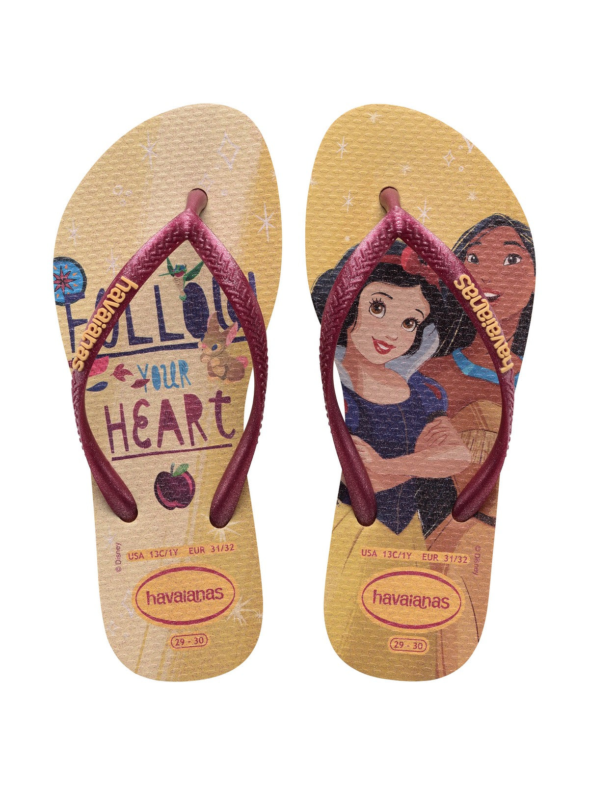 HAVAIANAS Infradito Bambine e ragazze Hav. Kids slim princess 4123328.0570 Oro - Stilato