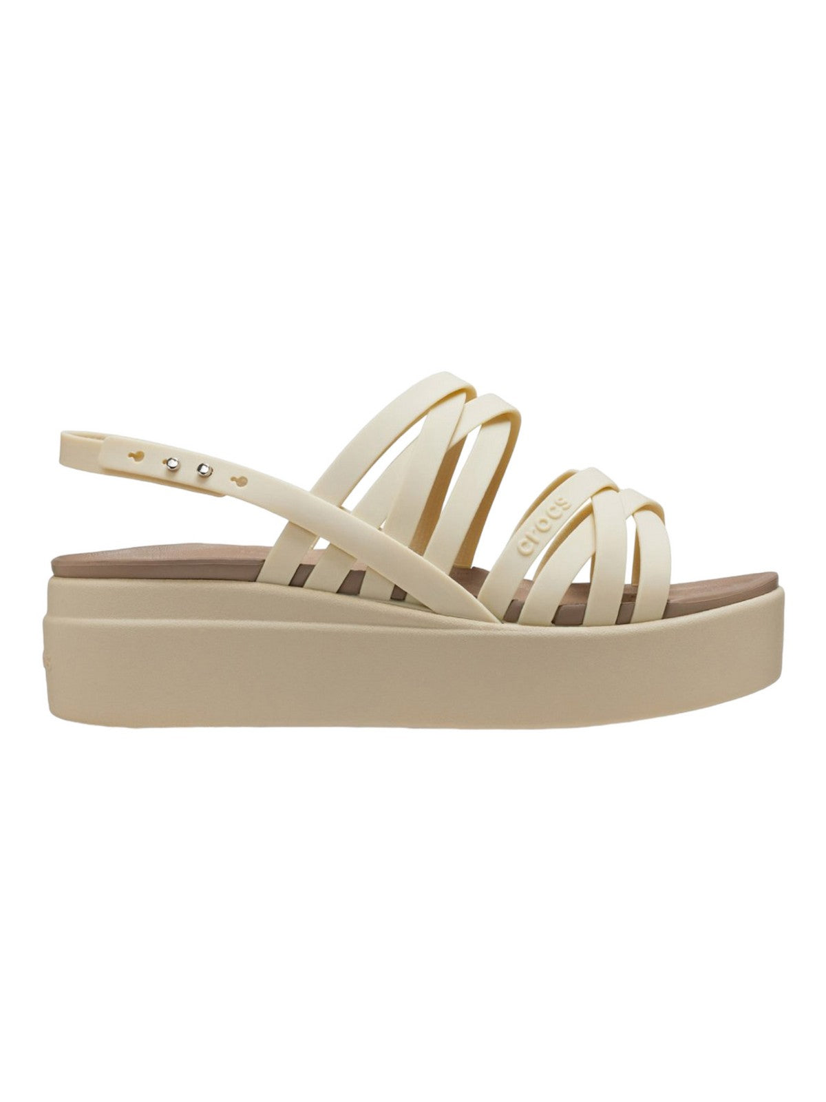 CROCS Sandalo Donna Brooklyn strappy low 206751 2Y2 Beige - Stilato