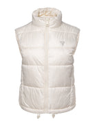 GUESS Gilet Donna NEW 4G LOGO PADDED VEST W4YL15 WGAL2 G1E0 Beige - Stilato