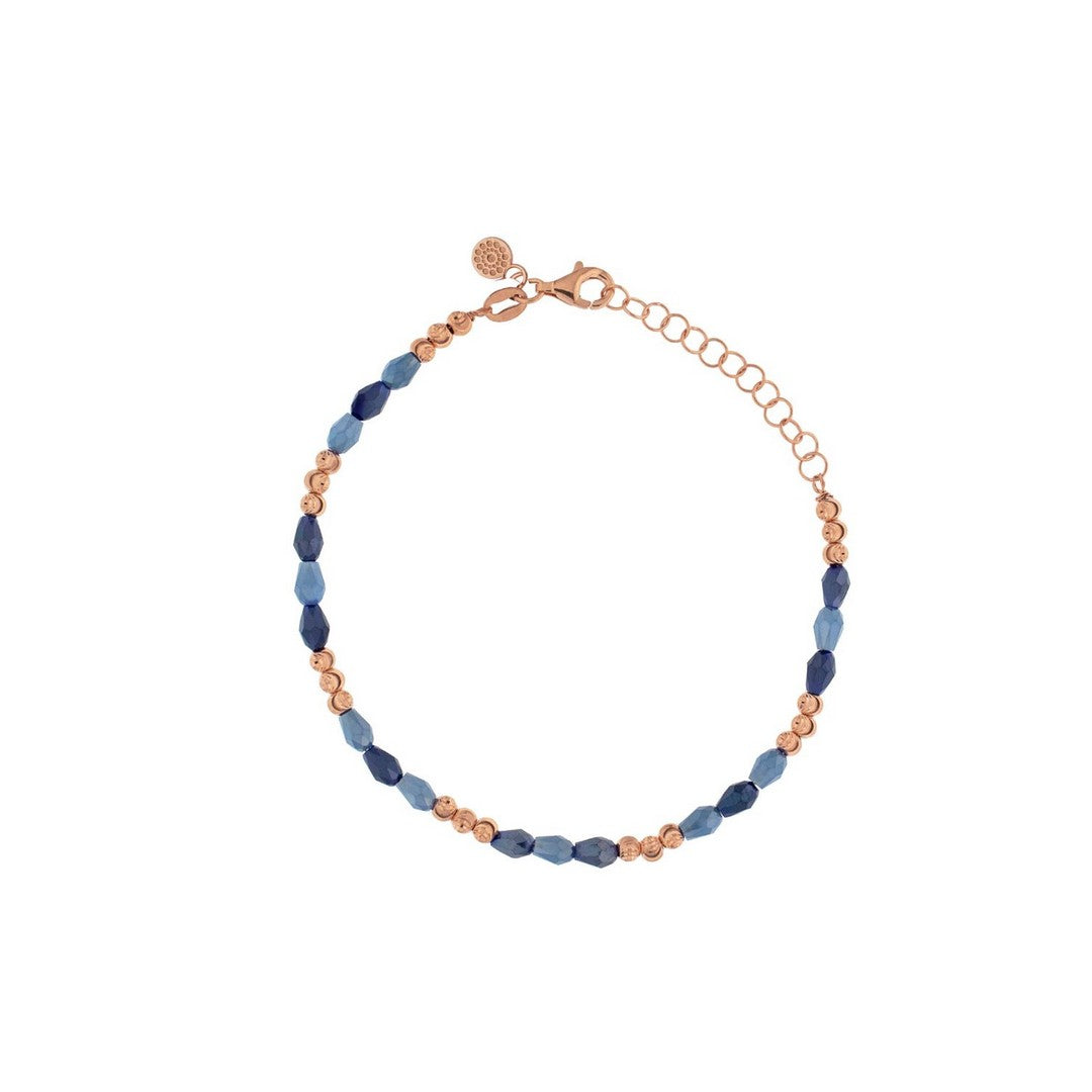 Alisei Bracciale Donna Cristalli Blu e Palline Sfaccettate - B339 - Stilato