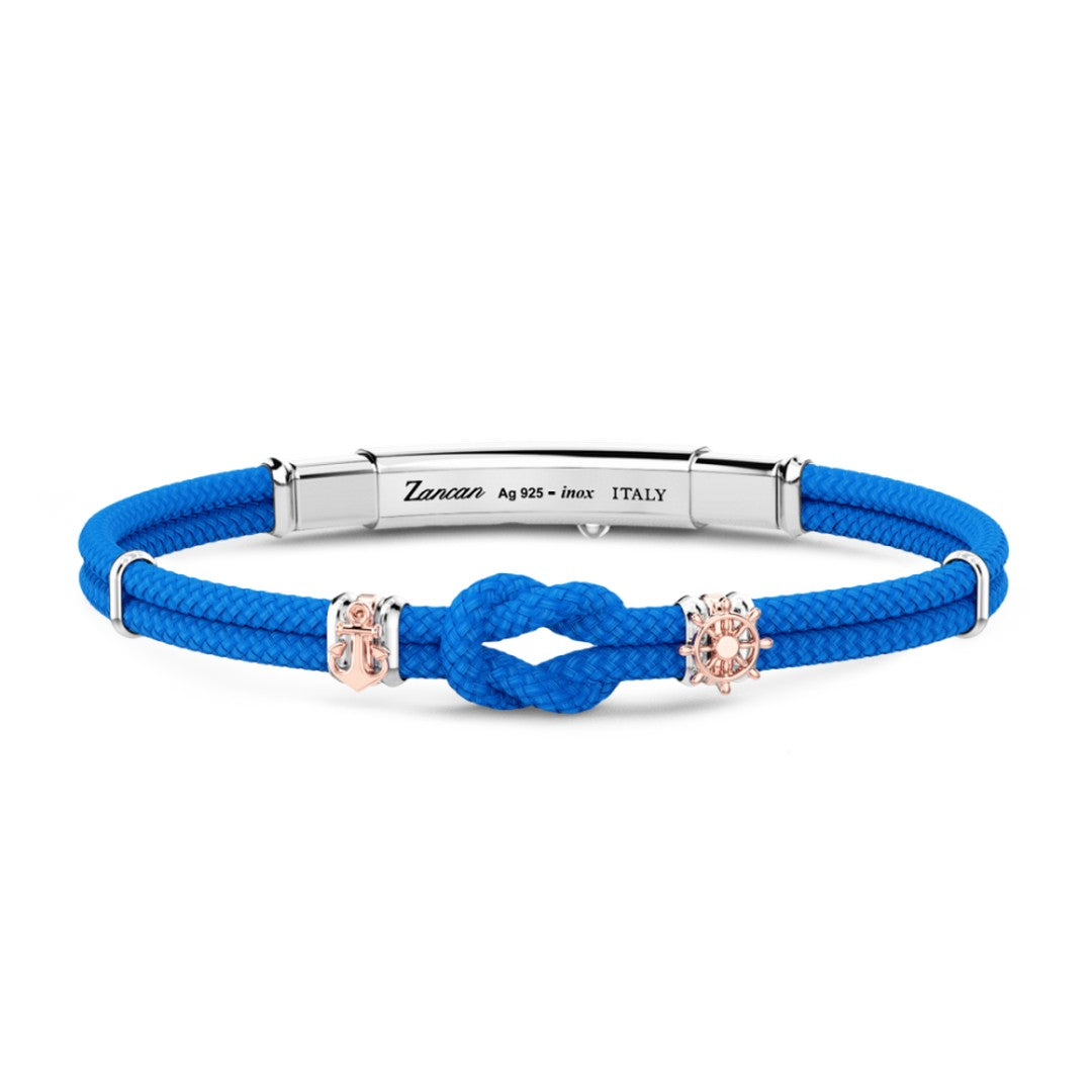 Zancan Bracciale Uomo Argento nodo Nautico - ESB276-AZ - Stilato