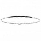 Zancan Bracciale Uomo Oro Bianco e Diamanti Neri - UB025B - Stilato