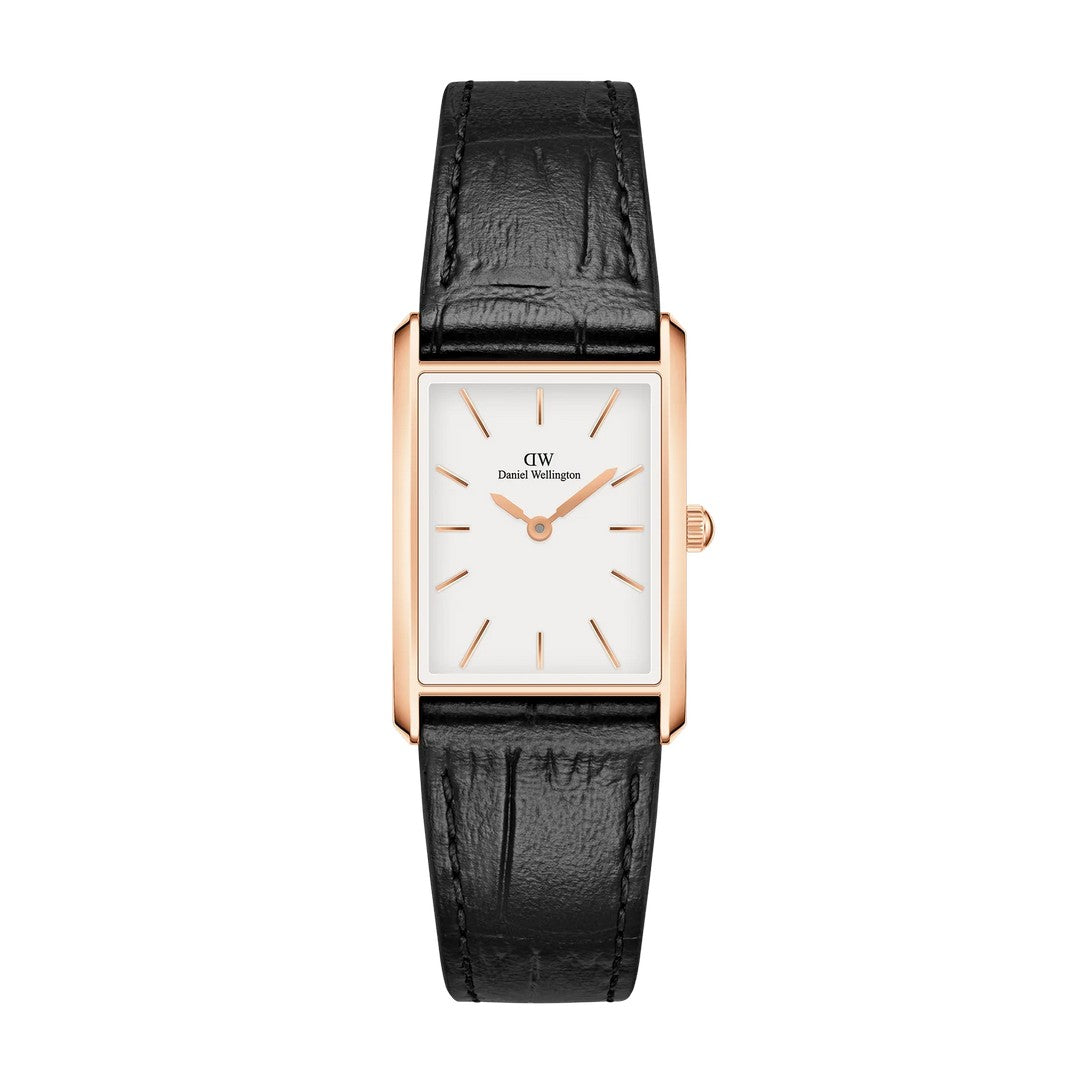 Orologio Unisex Daniel Wellington Bound Black Crocodile Rose Gold - DW00100693 - Stilato