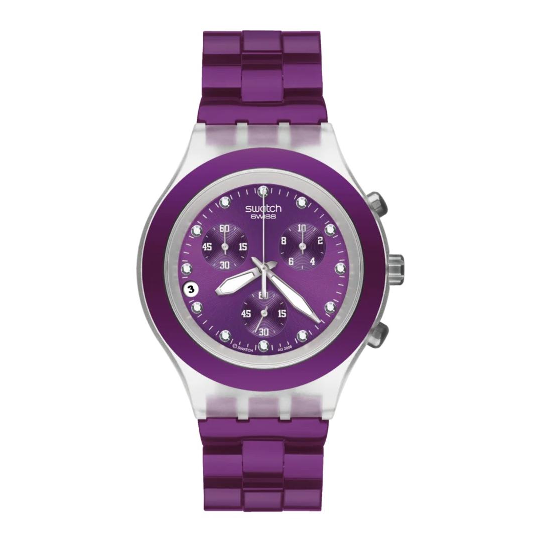 Orologio Unisex Swatch Full Blooded Blueberry - SVCK4048AG - Stilato