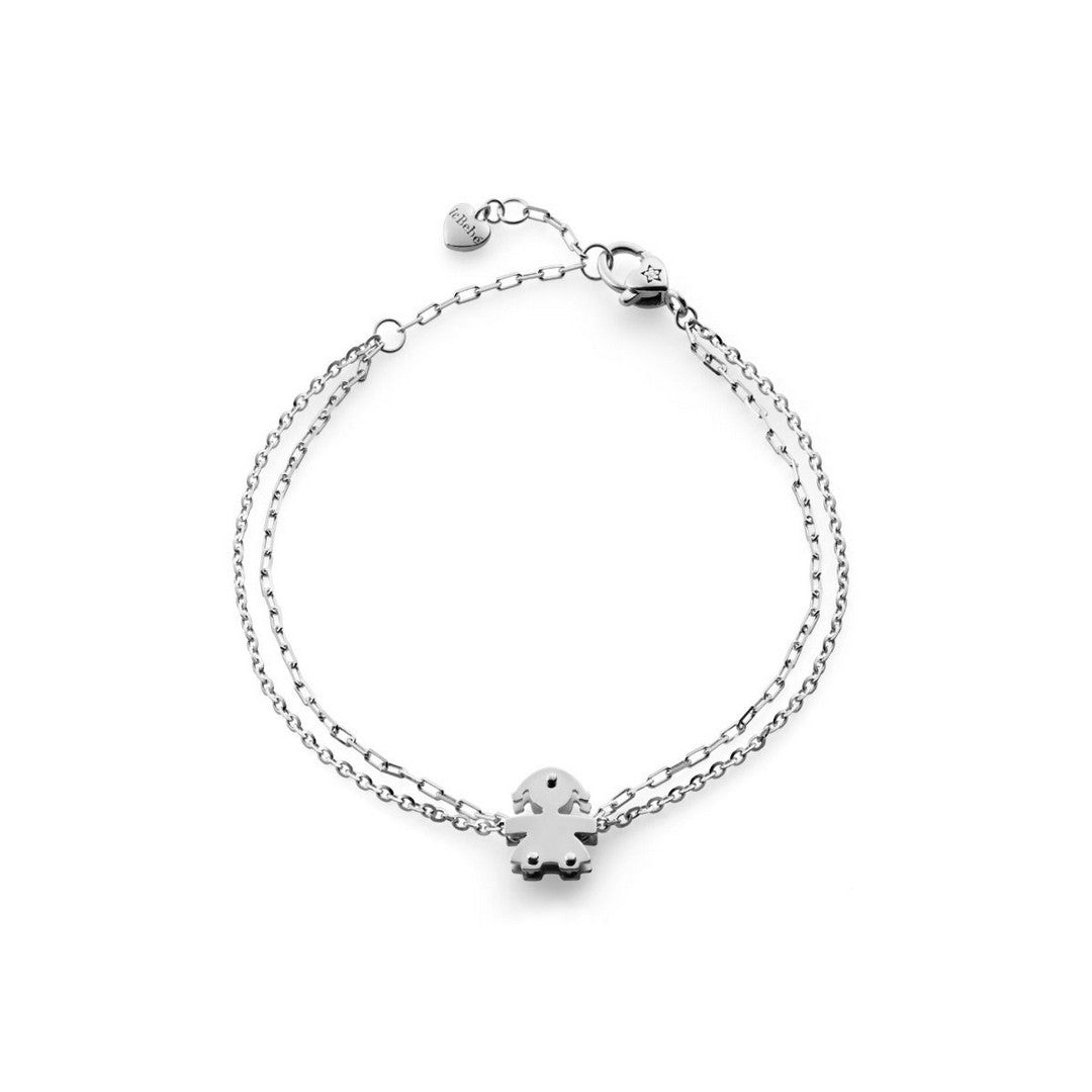 Bracciale Donna leBebè I Mini Bimba Oro Bianco e DiamanteE - LBB524 - Stilato