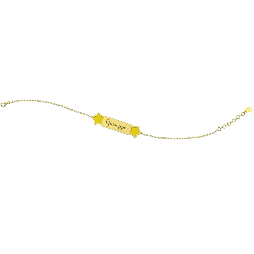 Bracciale Donna Nanan Targhetta Bimbo Oro 9Kt - NGLD0024 - Stilato