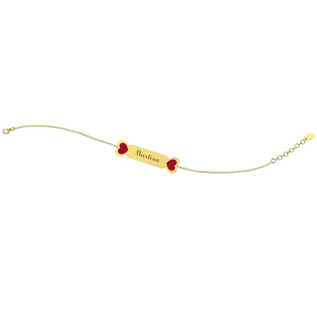 Bracciale Donna Nanan Targhetta Bimbo Oro 9Kt - NGLD0025 - Stilato