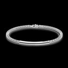 Zancan Bracciale Uomo in argento 925 e zirconi neri in placca centrale - EXB729 - Stilato