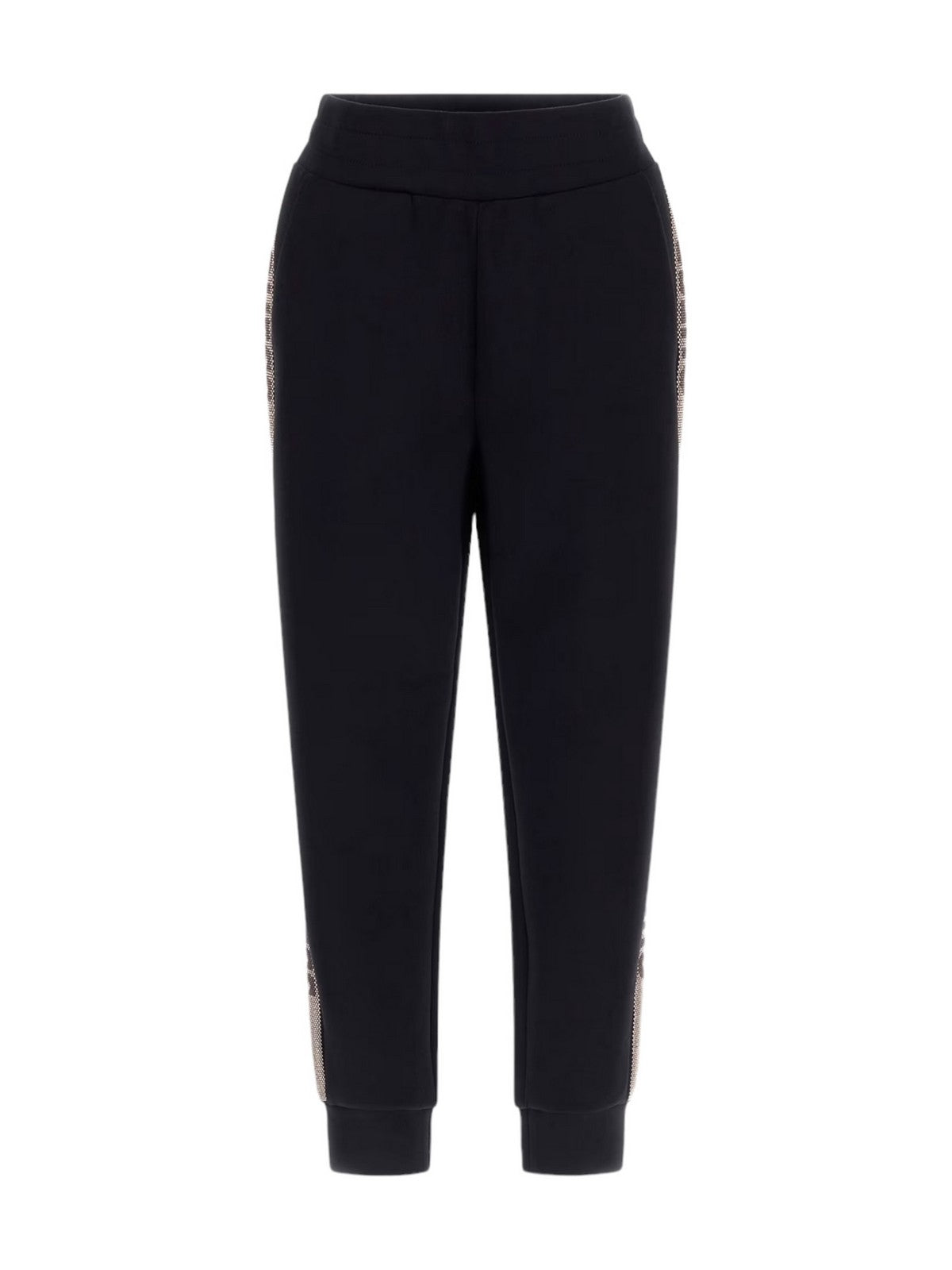 GUESS Pantalone Donna STUDS LOGO SWEATPANTS W4YB40 KBYE2 JBLK Nero - Stilato