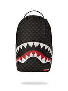 Sprayground Zaino Uomo Nero Drip Check Shark 910B6020NSZ - Stilato