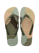 HAVAIANAS Infradito Uomo Hav. Top logomania colors II 4147526.0869 Verde - Stilato