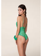 F**K Costume da bagno Donna FK24-1342X12 Verde - Stilato