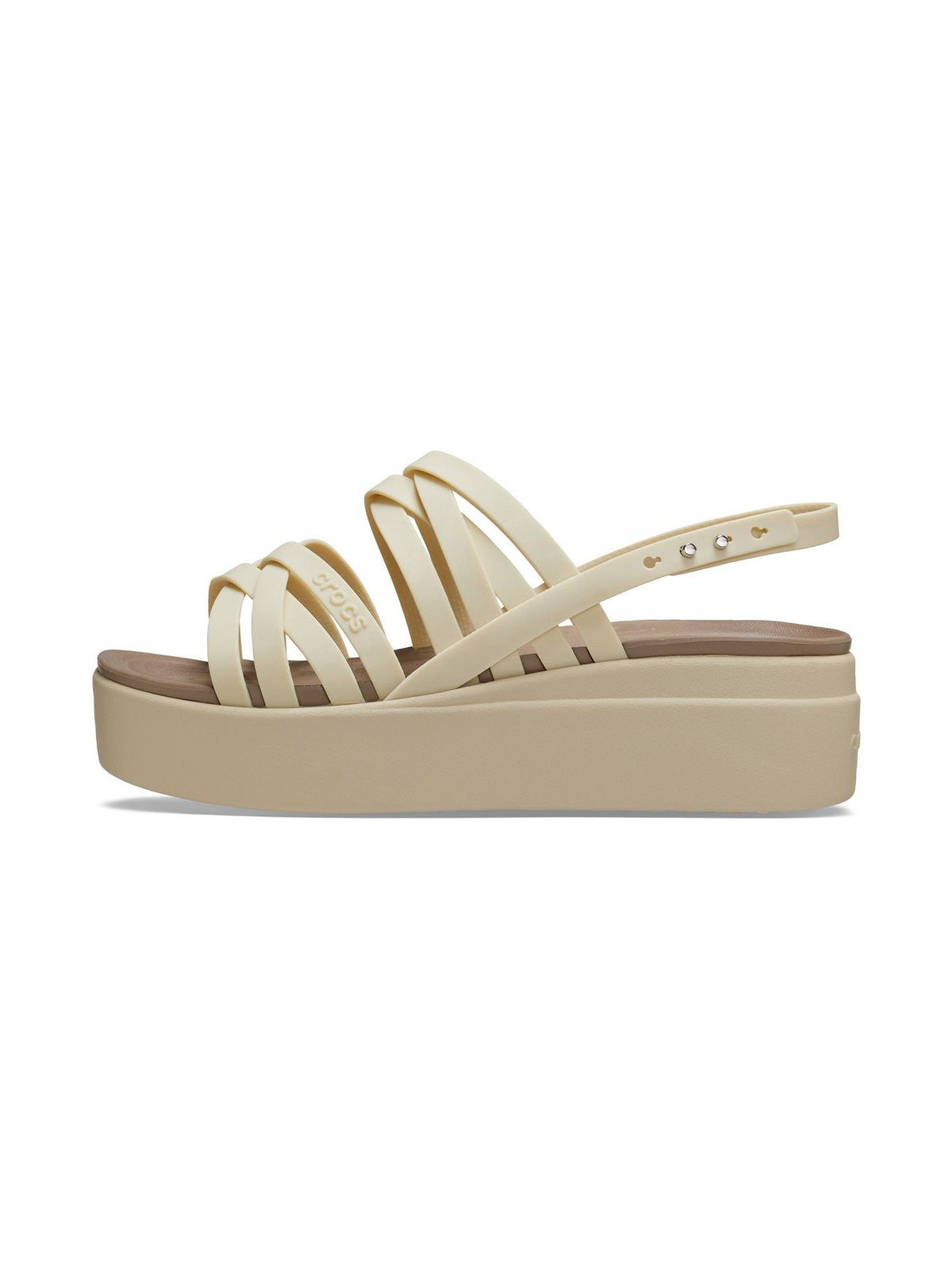 CROCS Sandalo Donna Brooklyn strappy low 206751 2Y2 Beige - Stilato