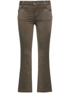 LIU JO WHITE Pantalone Donna MA4291T7144 X0542 Verde - Stilato