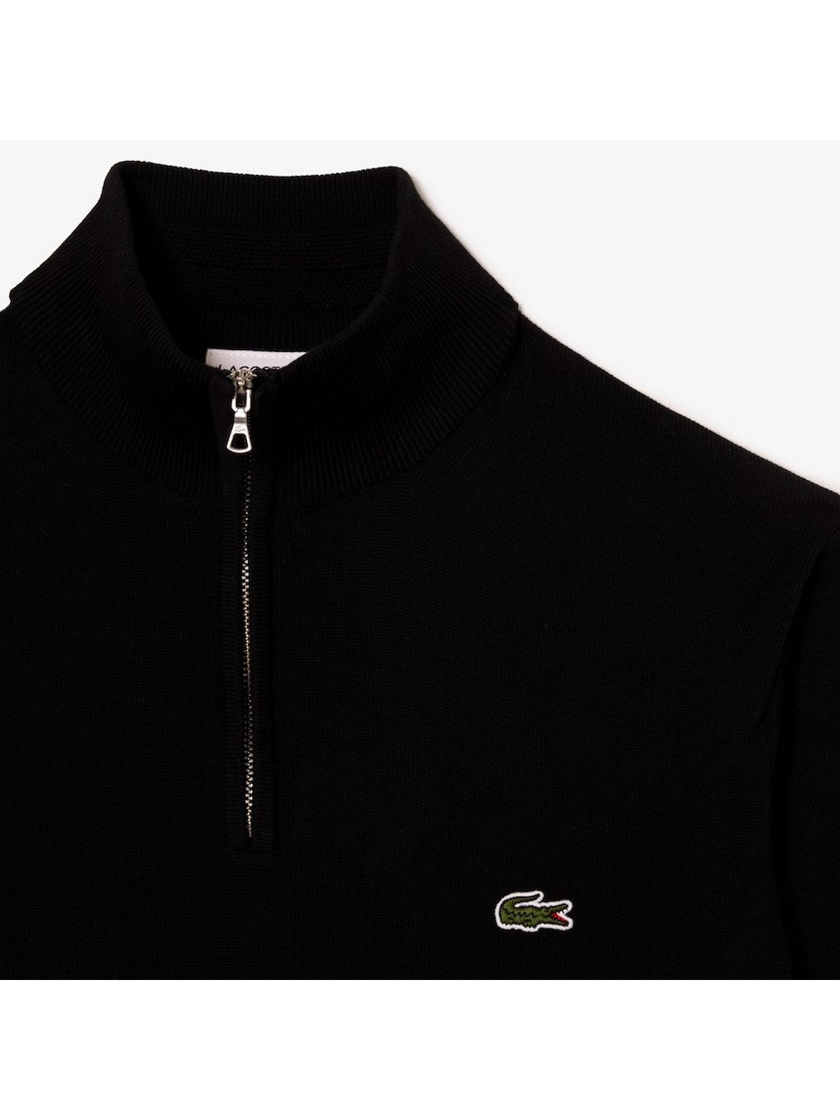 Maglione Con Zip Lacoste Nero Da Uomo - AH1980 031 - Stilato