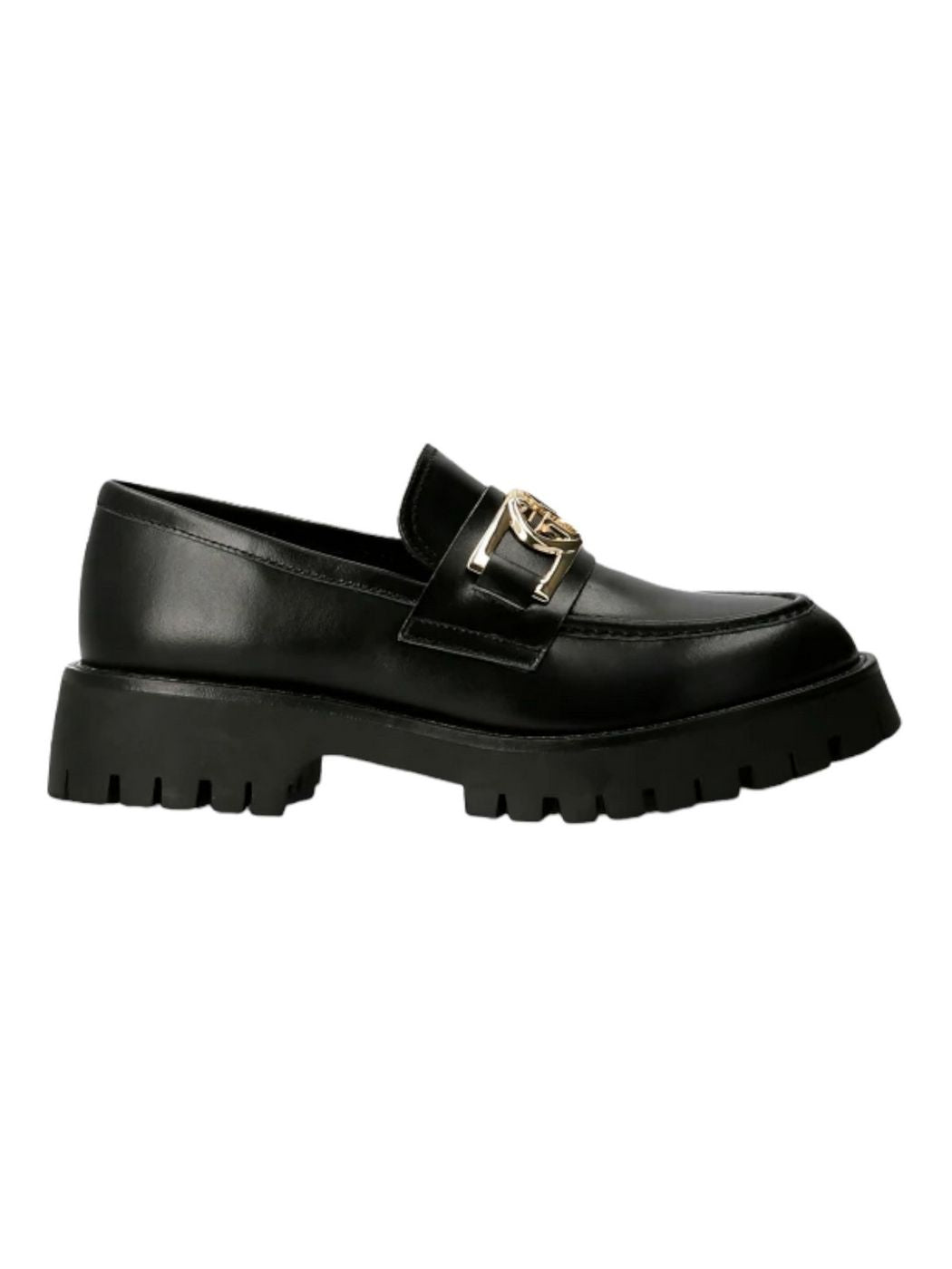 Mocassino Guess Donna Nero In Pelle - Ilary FL7ILR LEA14 BLA - Stilato