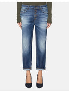 Jeans Blu Vita Bassa Dondup Donna - Koons Gioiello DP268B DF0266D IC5 800 - Stilato