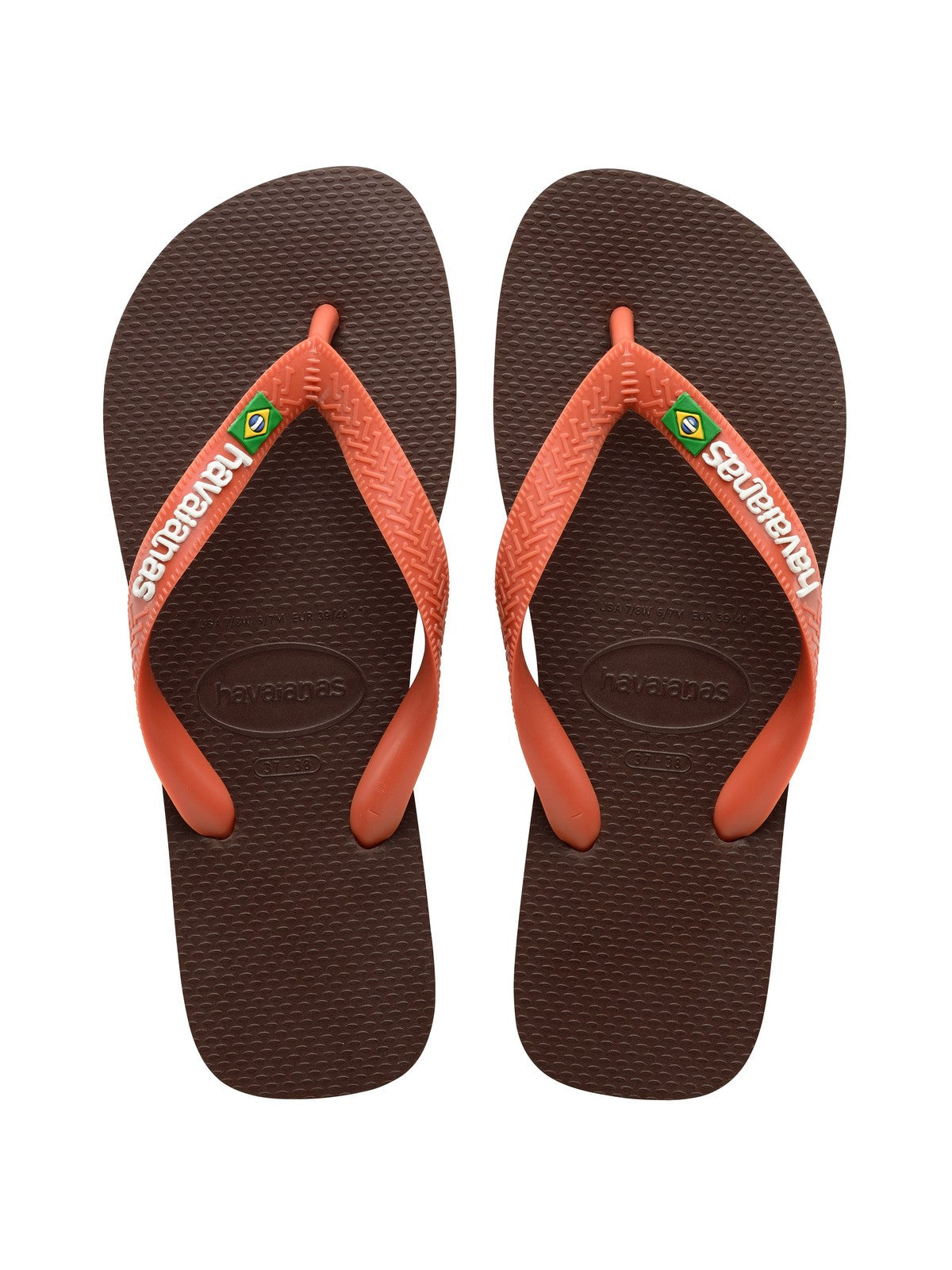 HAVAIANAS Infradito Unisex adulto Hav. Brasil logo 4110850.3059 Marrone - Stilato